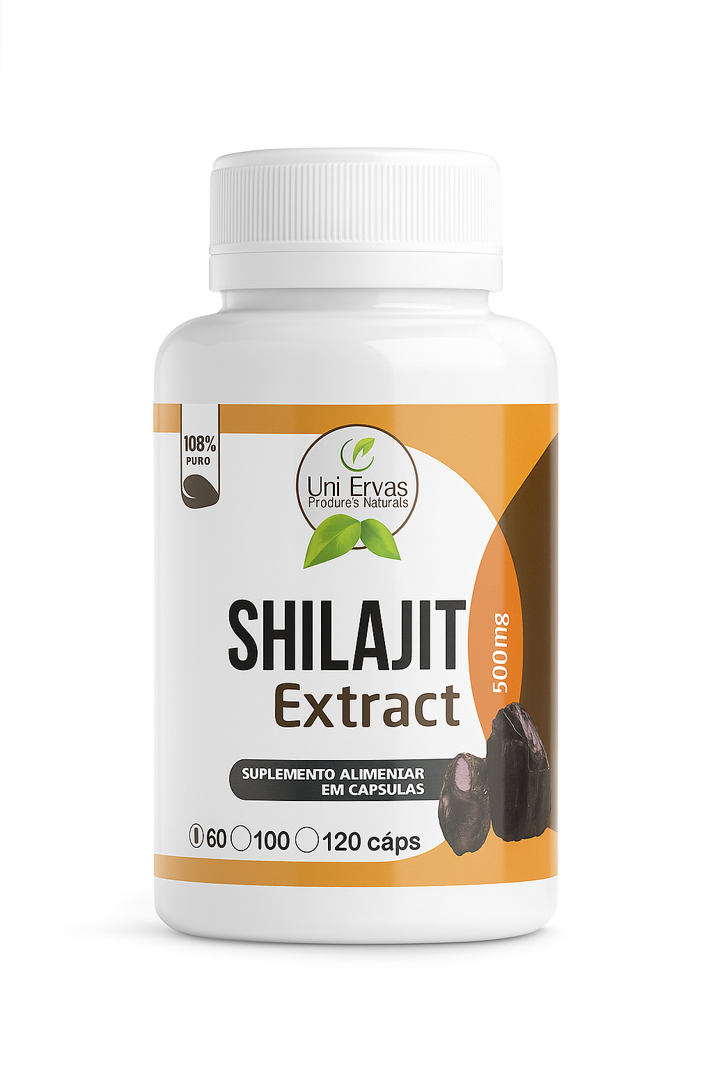 Shilajit Premium – Energía y Vitalidad Natural del Himalaya 60 cap.
