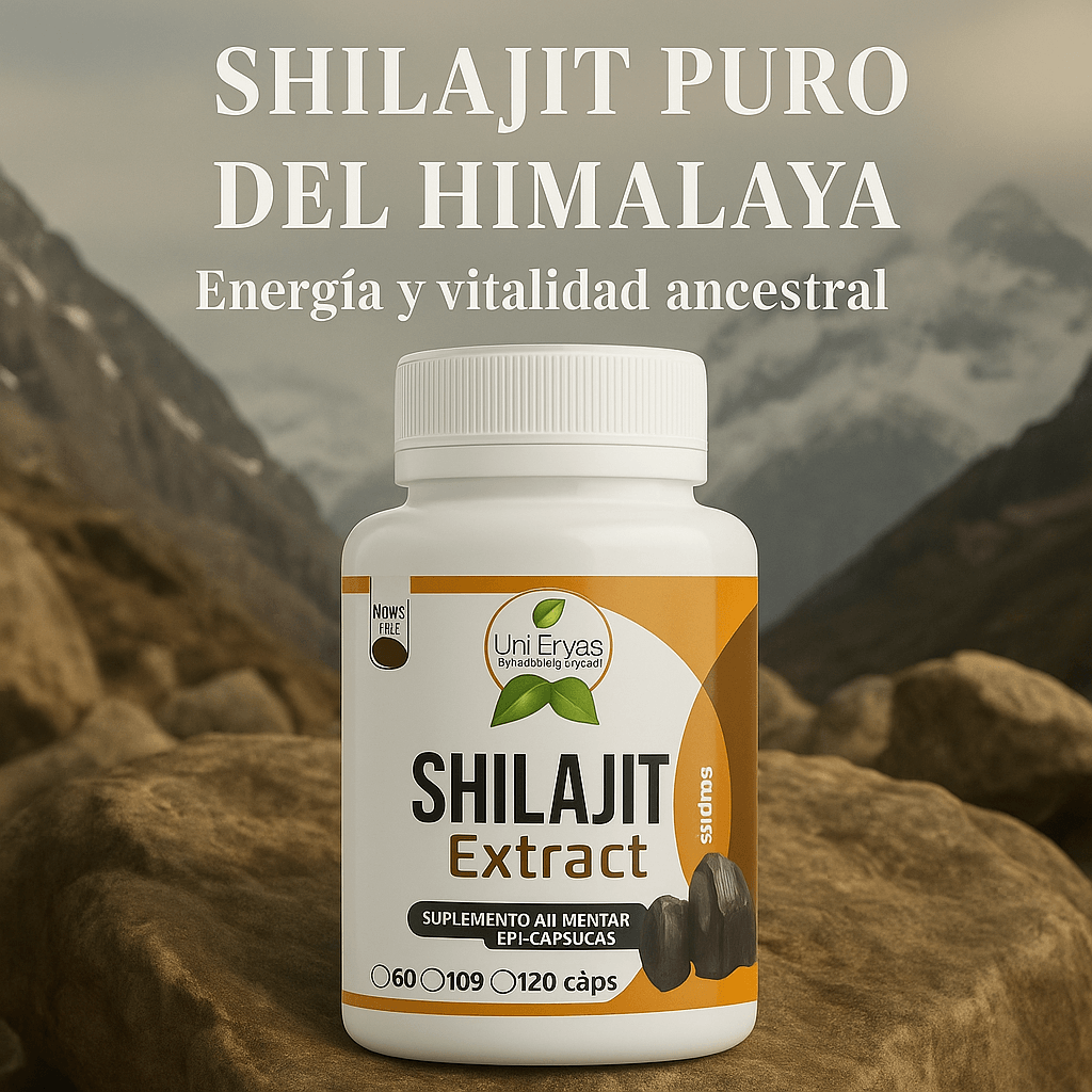 Shilajit Premium – Energía y Vitalidad Natural del Himalaya 60 cap.