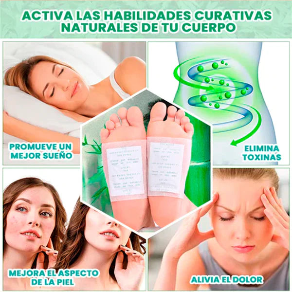 🌿 Eliminá toxinas mientras dormís con los parches Kinoki