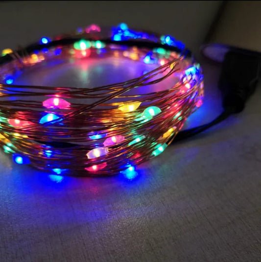 luz d navidad 100 led  10m 220V colorido