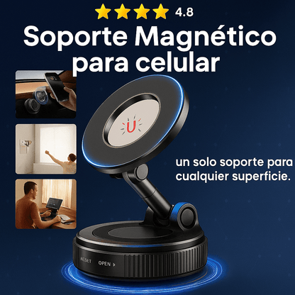 Soporte Magnético Universal para Celular – Succión Fuerte e Imanes Incluidos