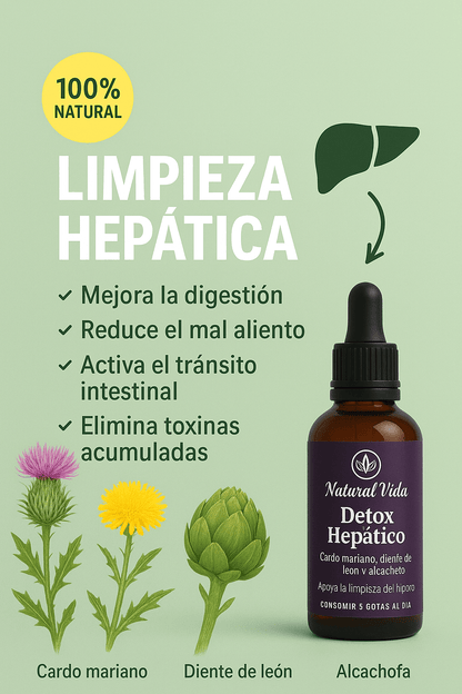 Detox Hepático 100% Natural – Limpieza y Desinflamación del Hígado