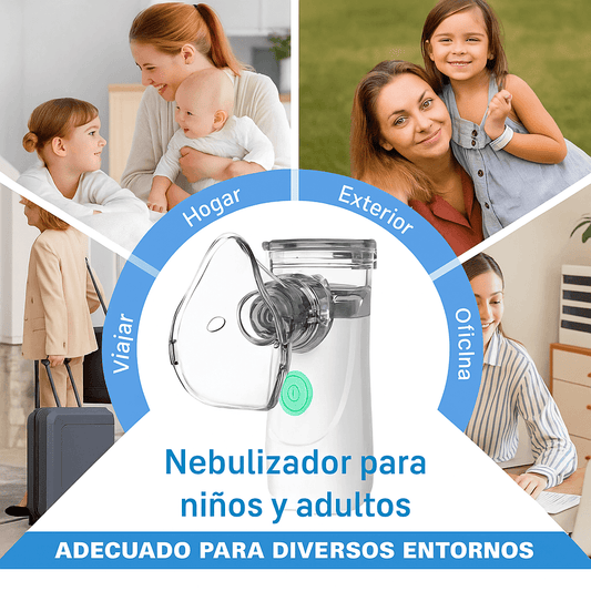 Nebulizador Portátil Silencioso – USB o Pilas, para Niños y Adultos