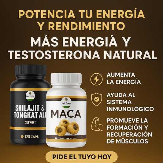 Combo Natural Maca + Shilajit: Energía y Vitalidad al Máximo” ⚡🌿