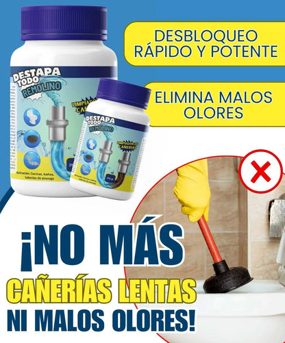 WILD TORNADO – Solución Efectiva para Desagües Atascados | Seguro y Fácil de Usar