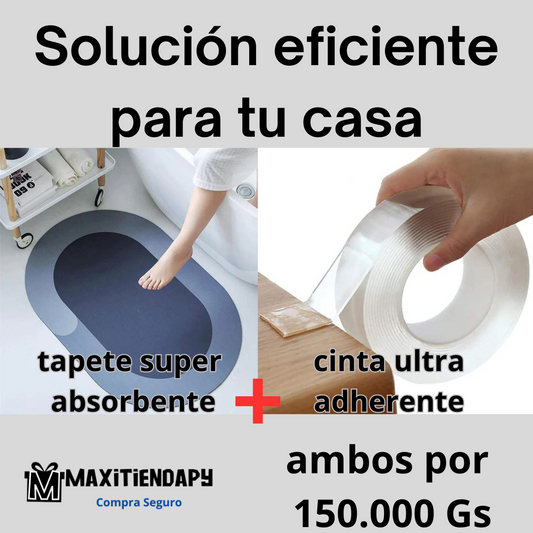 PROMO: Alfombra Super Absorvente + Cinta Ultra Adhesiva