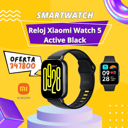 RELOJ XIAOMI  WATCH 5 ACTIVE - BLACK