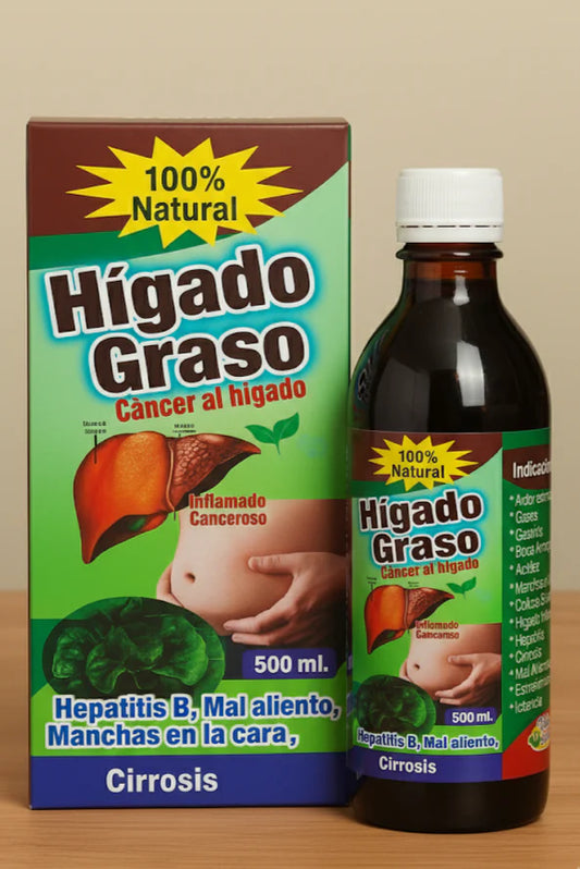 Jarabe Natural para Hígado Graso y Desintoxicación Hepática – 500 ml